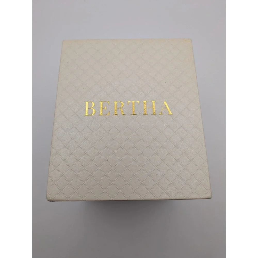 Bertha Chameleon Mother Of‎ Pearl Watch With Leather Band
